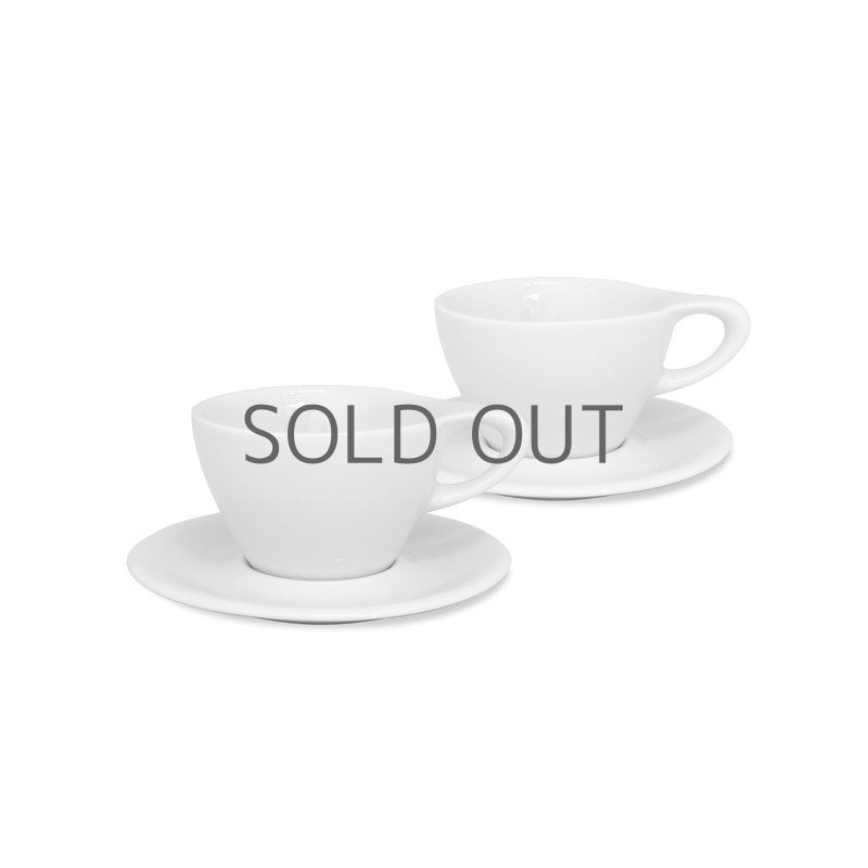 画像1: LINO ダブルカプチーノ カップ＆ソーサー 6oz , 6客セット (1)