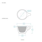 画像3: LINO エスプレッソ カップ＆ソーサー 3oz (3)