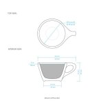 画像3: LINO シングルカプチーノ カップ＆ソーサー 5oz, 6客セット　 (3)