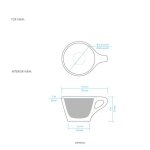 画像3:   LINO Espresso , 3oz Cup&Saucer , 6客セット  (3)
