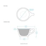 画像4: LINO ダブルカプチーノ カップ＆ソーサー 6oz , 6客セット (4)
