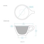 画像3:   LINO Large Latte , 12oz Cup&Saucer (3)