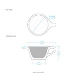 画像2: SALE対象   LINO Single Cappuccino , 5oz Cup&Saucer (2)