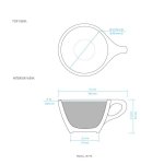 画像3:    LINO Small Latte , 8oz Cup&Saucer , 6客セット (3)