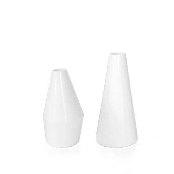 画像1: SALE対象   LINO Vases , White , 2個セット (1)