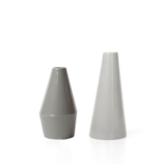 画像1: SALE対象   LINO Vases , Gray , 2個セット (1)