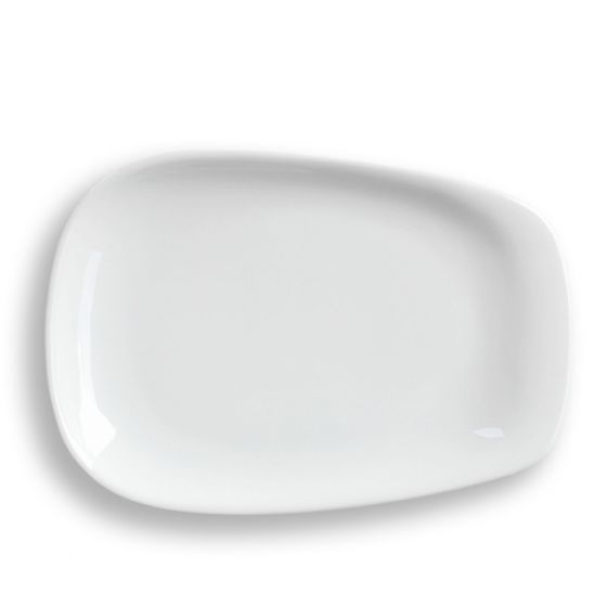 画像1:   Lino Large Pulled Plate, White (1)